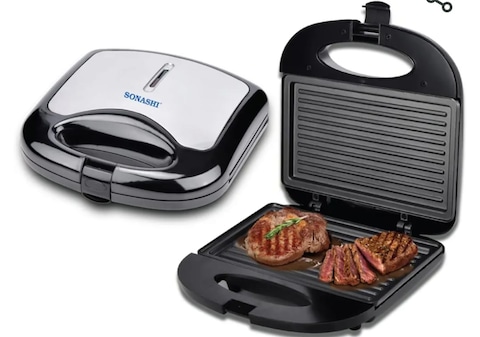 Buy Black + Decker 2-Slot Sandwich Maker & Grill (750 W) Online in Dubai &  the UAE