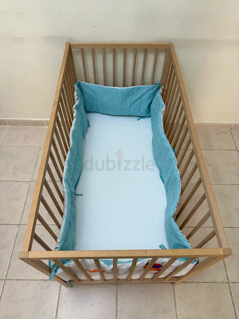 ikea wooden crib
