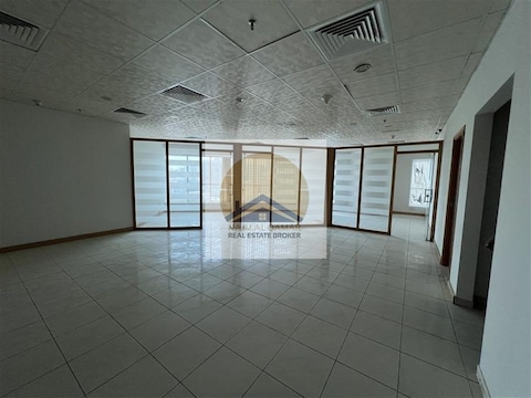 15 Months Contract | Chiller Ac/parking Free | Decorated Office For Rent | Al Majaz At Corniche.