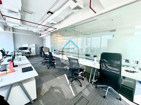 Vibrant Workspace: Fully Furnished, Spacious Office With Canal View