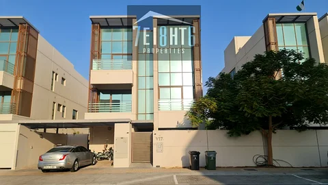 Semi-furnished Villa: 6 B/r Indep Villa + Maid Room + Driver Room + Garden For Rent In Nad Al Sheba