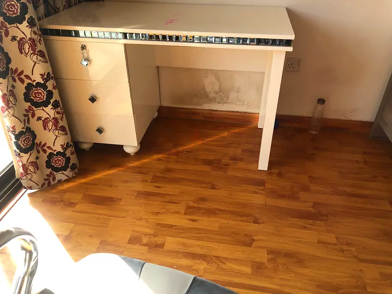 Study table with rolling chair