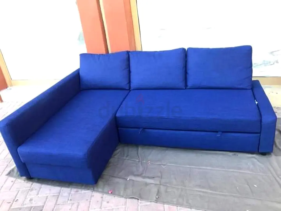 IKEA L shape Sofa Bed with storage دوبيزل