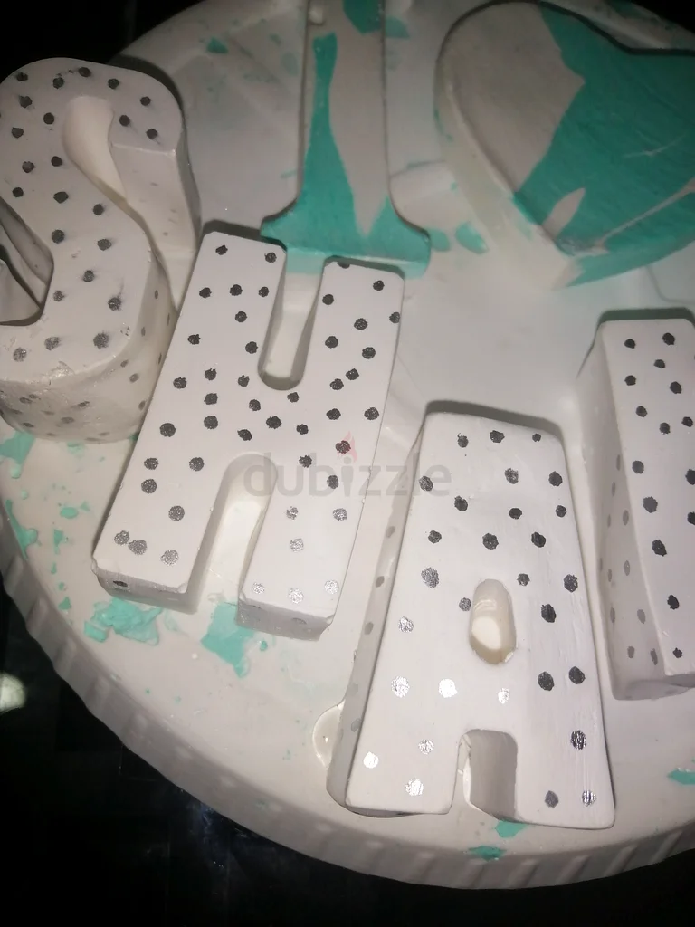 A masterpiece handmade writing names with cement63193111598977113