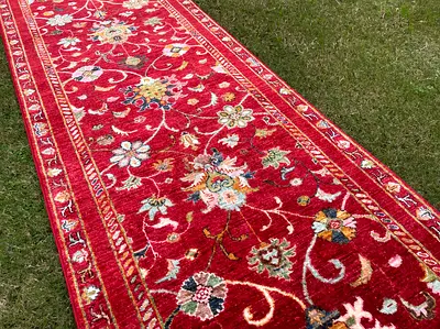 83 x 258 cm | New Handmade Beautiful Sultani Runner Carpet
