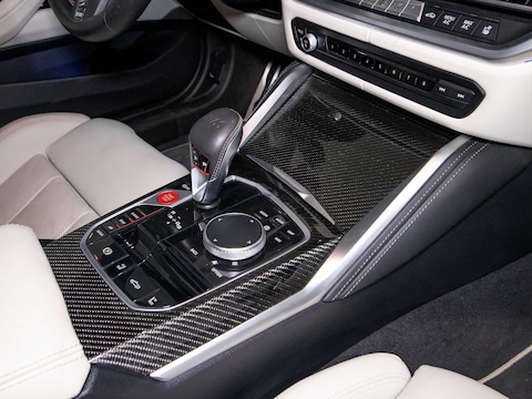 Kaufe Carbon Fiber Gear Shift Knob Head Cover Trim For BMW 3