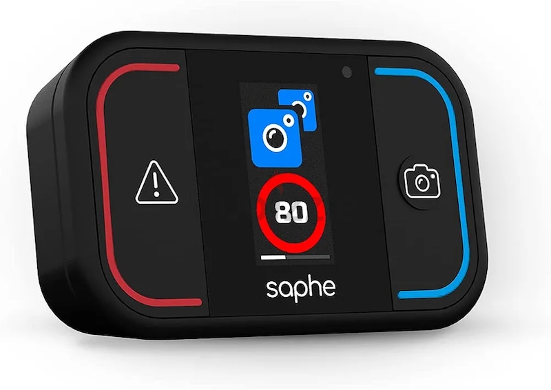 Saphe Drive Mini traffic alarm, real-time speed
