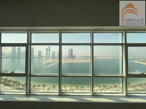 Office With 2 Large Windows Overlooking Al Khan Lagoon. Free Parking And 1 Month Free (layout 1)