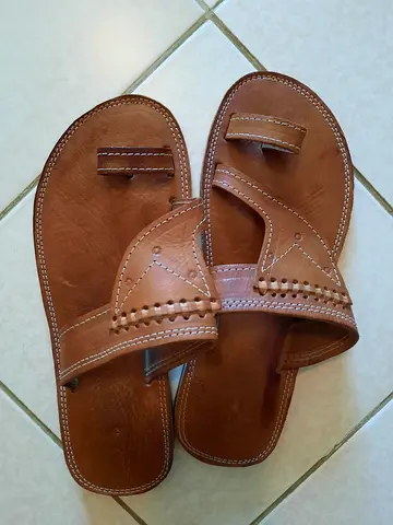 Leather new sandals handmade