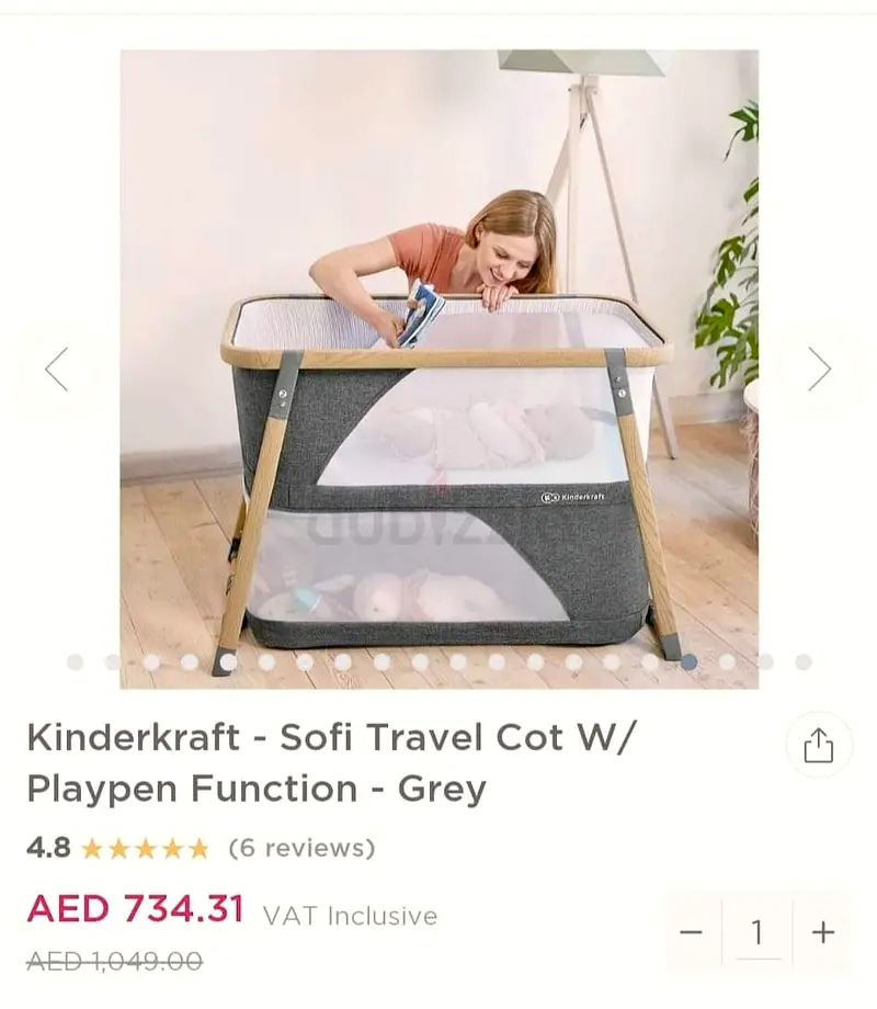 Kinderkraft Cot/playpen