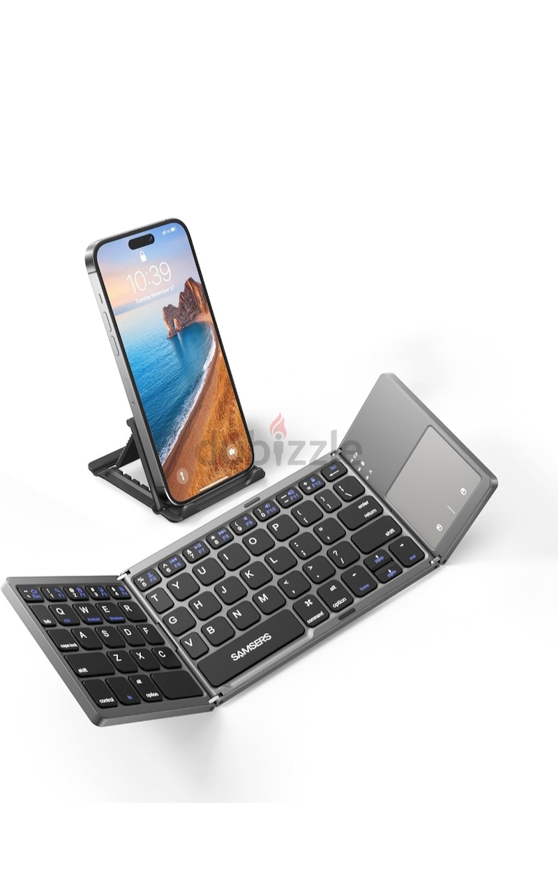 Foldable Bluetooth Keyboard with Touchpad Portable Wireless Keyboard ...