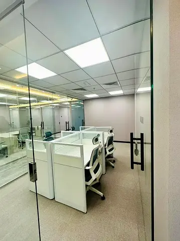 Office With Ejari ,fully Furnished |,dewa , Chiller , Internet Free With Burj Khalifa View (bk)