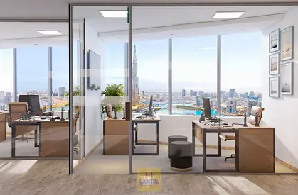 Fully Furnished Serviced Office Sapce With Ejari , Free Dewa, Chiller, Internet, Canal N Burj Khali