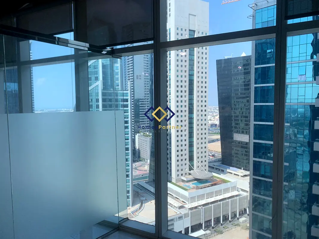 Office for Rent Fully Fitted Office Glass Partitions Higher Floor Near Metro Dubai