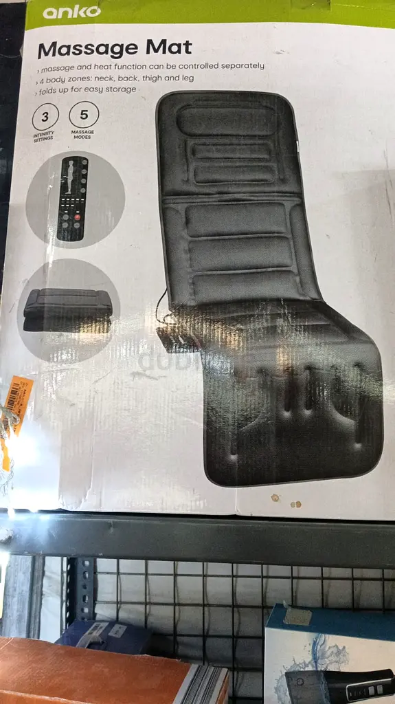 Anko Massage Mat 5 massage modes, 3 intensity settings Heat