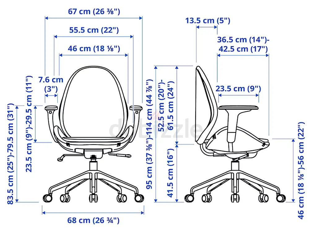IKEA Hauga desk and Hattefjall desk chair