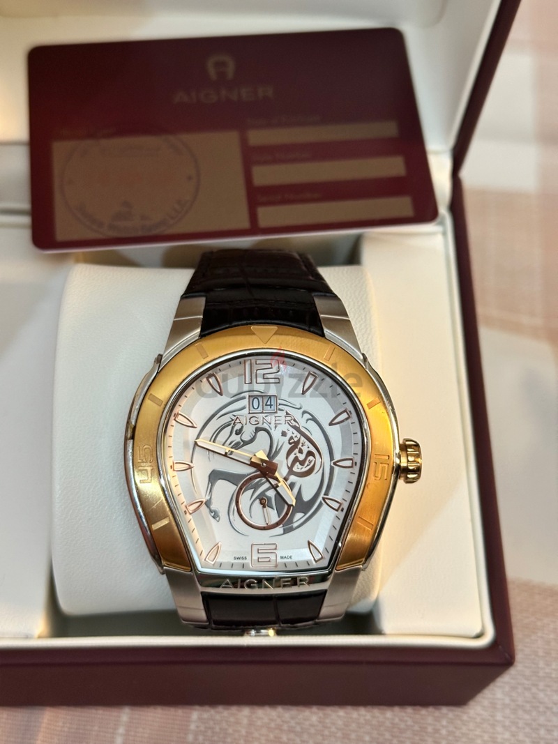 Aigner watch with certificate dubizzle