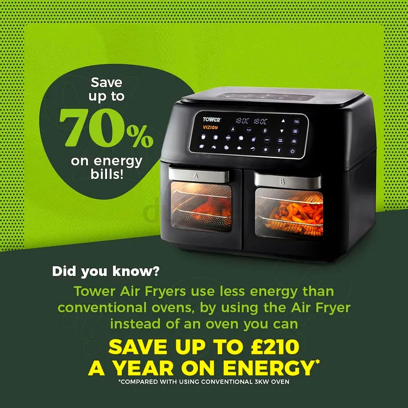 Tower 11L Dual compartment air fryer