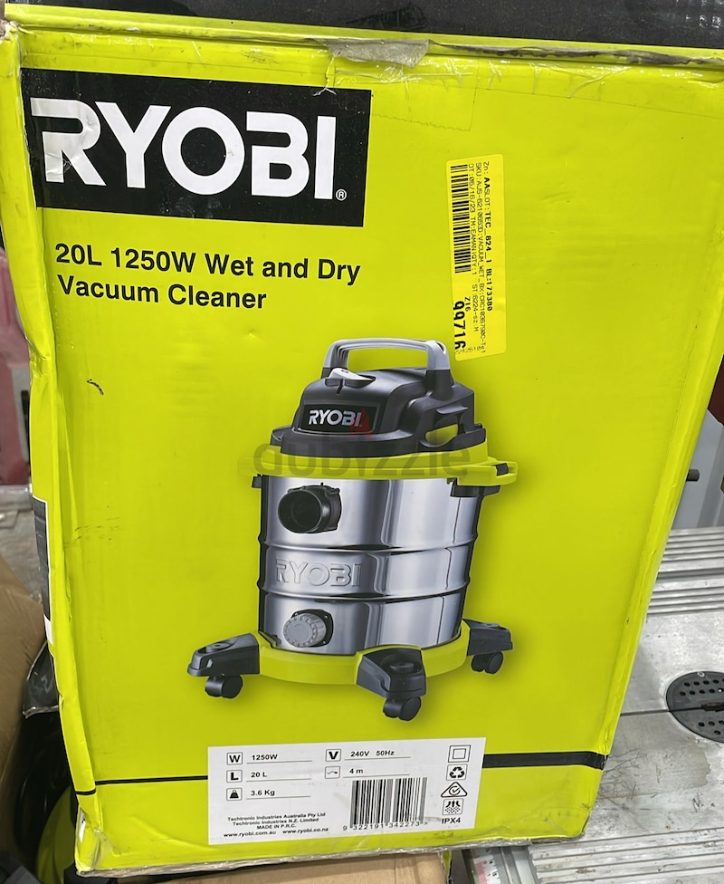 ryobi wet and dry vacuum 20l