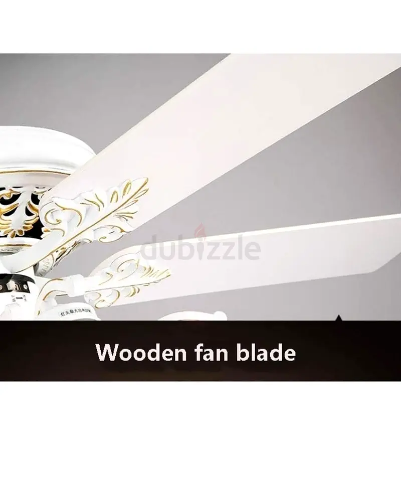 Ceiling Fans with Lamp Light 42inch Metal Ceiling Fan