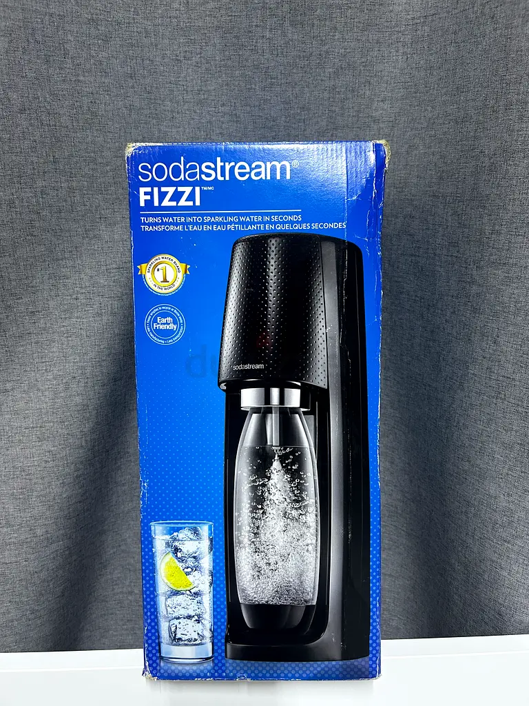 SodaStream Jet Sparkling Water Maker (Black) with Carbonless Bottle and