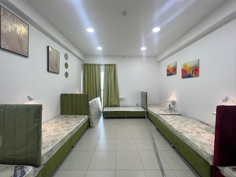 Single Bed | For Excutive Only | 4 Persons in A Room | Include All