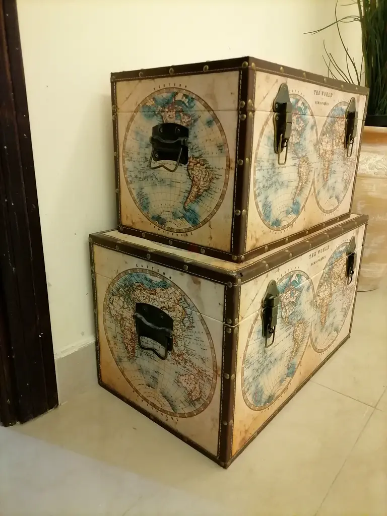 Storage box world map