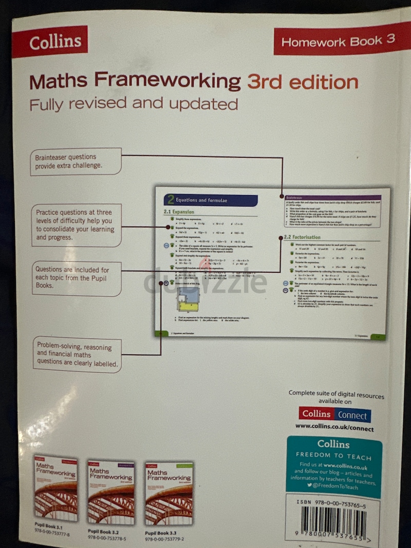 collins maths frameworking homework book 1 3rd edition answers