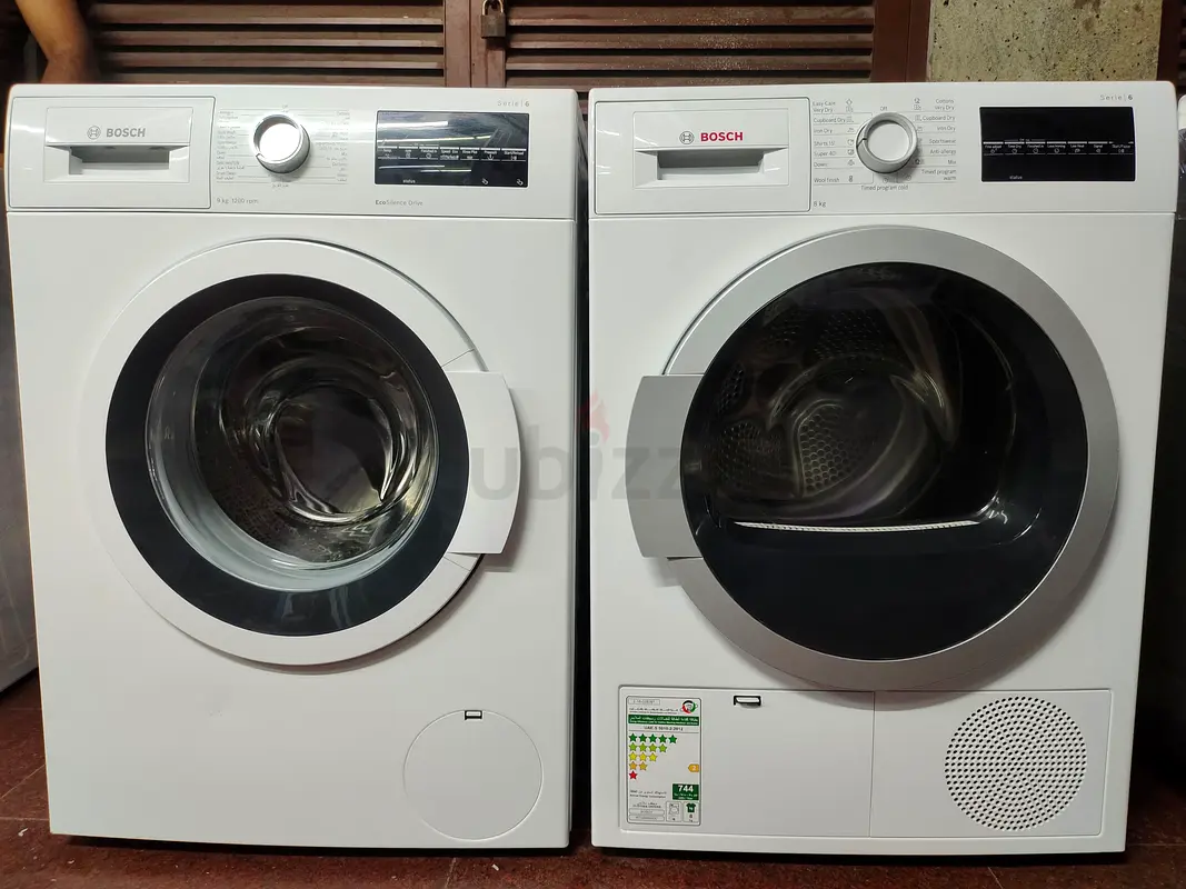 Bosch series 6 separate washer drayer set for sale