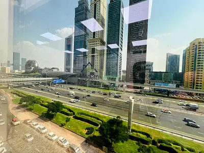 Sheikh Zayed Road View And Future Museum View