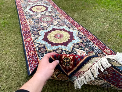 310 x 85 cm | New Handmade Beautiful Mamluk Runner Carpet