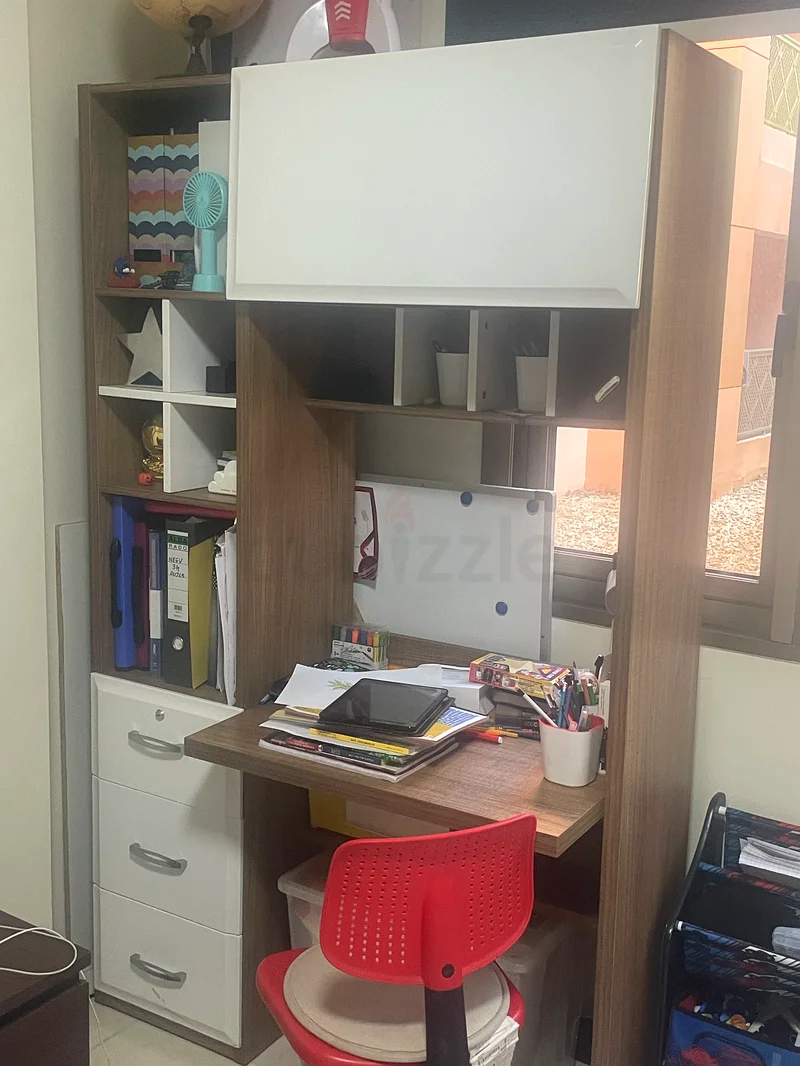 Study Table with storage and IKEA chair
