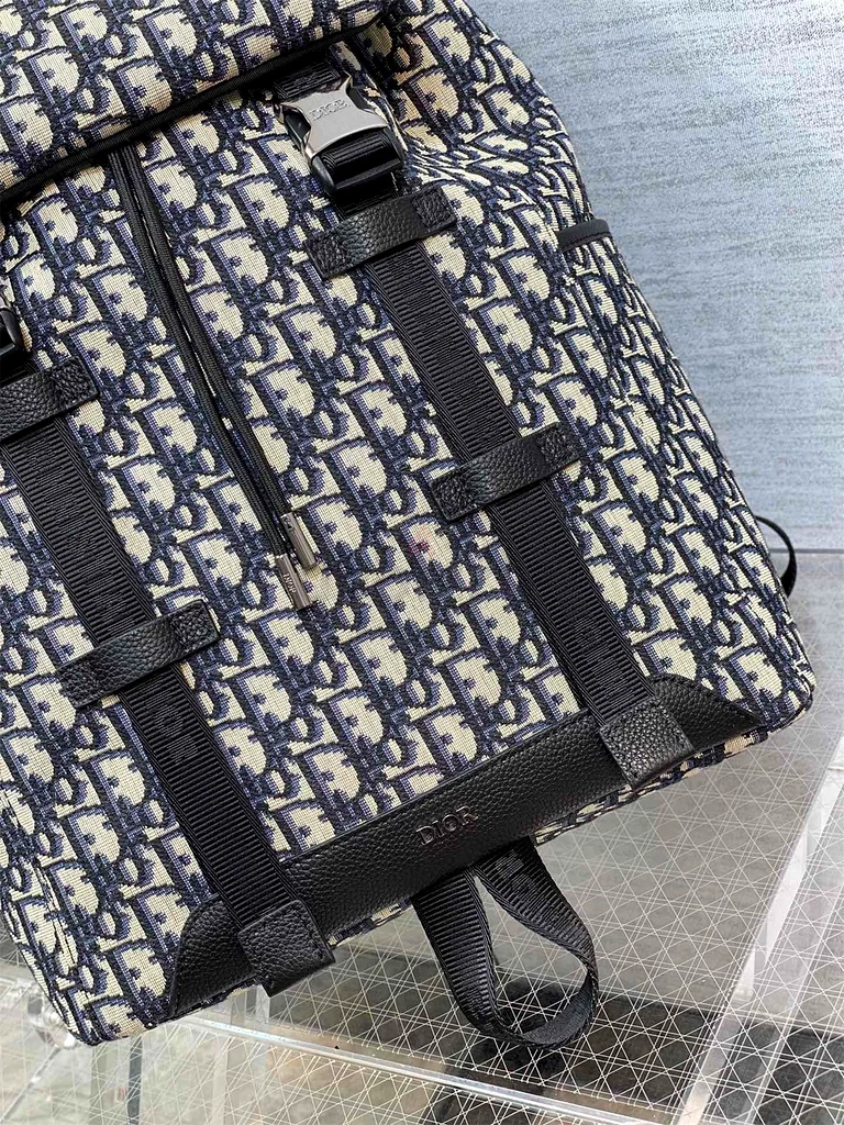 Dior Explorer Backpack In Black Dior Oblique Jacquard63239605190529112