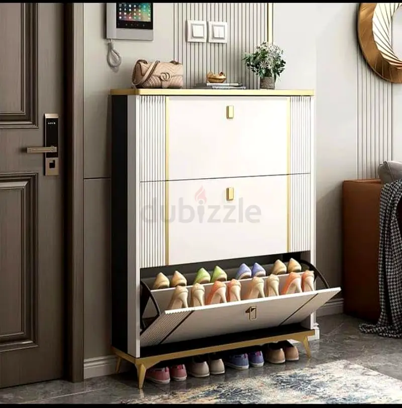 Wooden Shoe Rack, Shoe Organizer, MultiFunction Storage