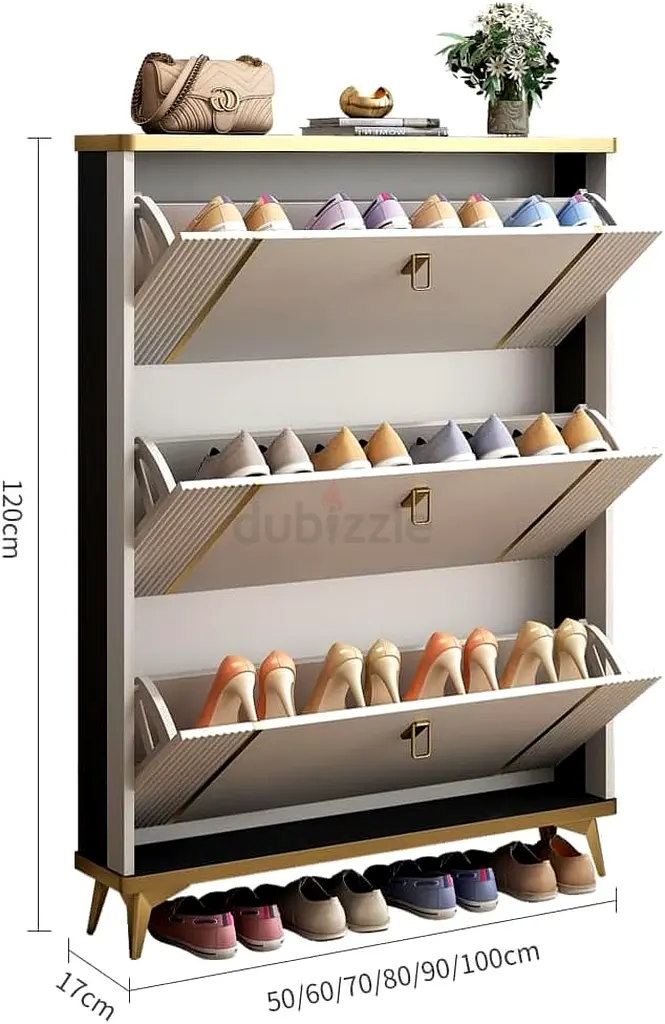 Wooden Shoe Rack, Shoe Organizer, MultiFunction Storage