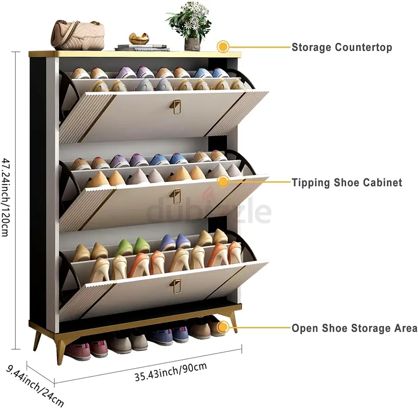 Wooden Shoe Rack, Shoe Shoes Organizer, MultiFunction Storage