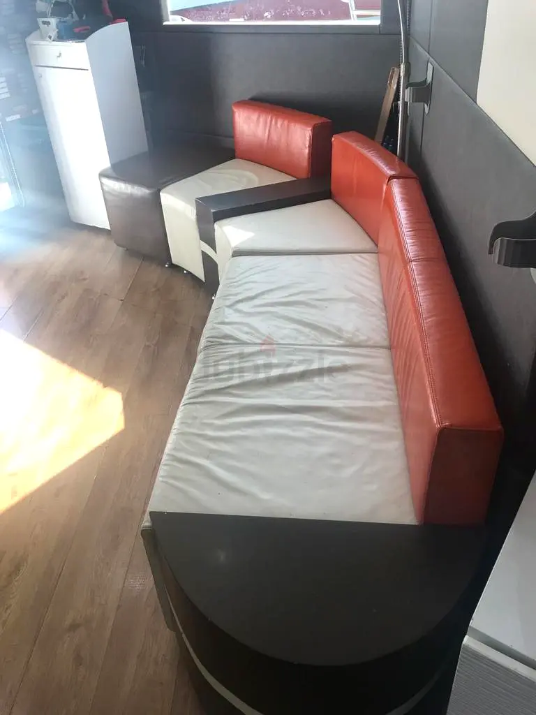 Natural leather sofa