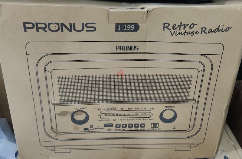 PRUNUS J-199 Battery Radio Retro, AM FM SW Vintage Radio Bluetooth