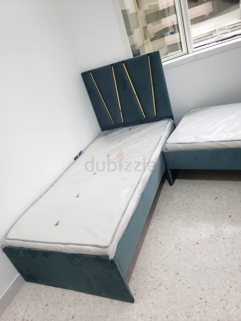 Brand New Single Bed With Mattress Available size 90x190Cm