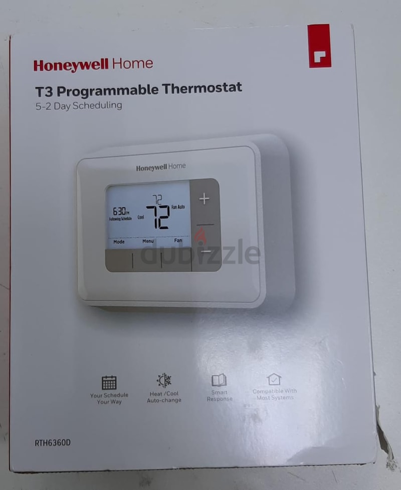 HONEYWELL HOME T3 PROGRAMMABLE THERMOSTAT (RTH6360D1002) WHITE