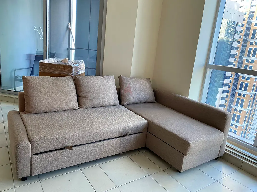 ikea sofa cum bed L shape with storage
