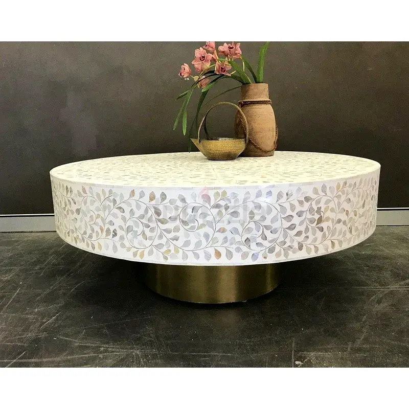 Mother of Pearl Inlay Coffee Table