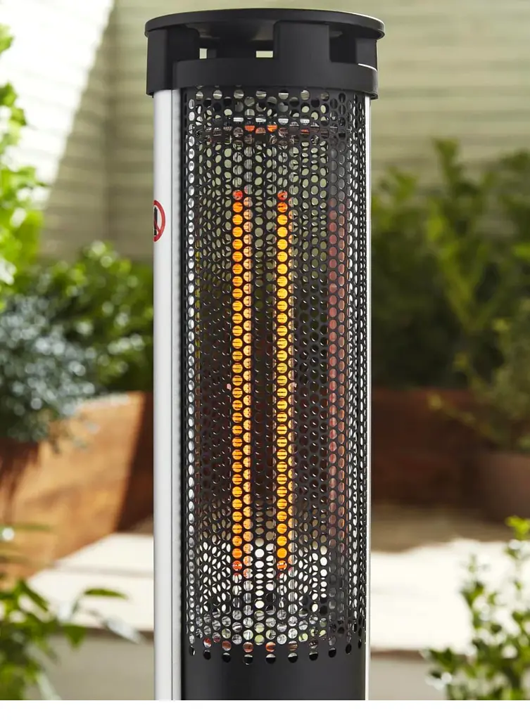 Swan Al Fresco 2000W Electric Column Patio Heater, Two Power Settings