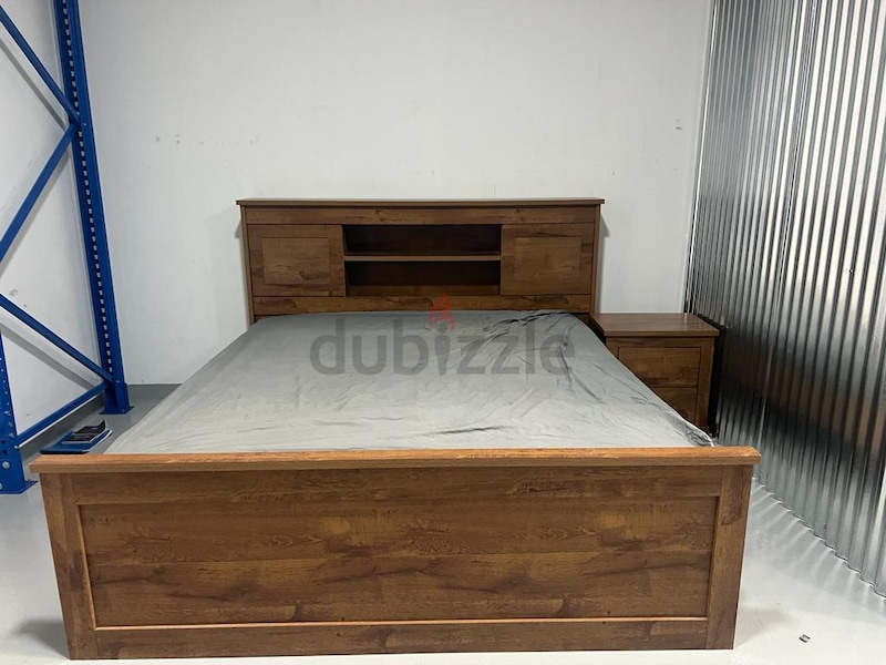 Bed frame with on sale side tables