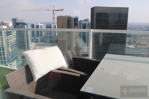 Spacious Furnished 1-bedroom| | Huge Balcony | Ag Tower