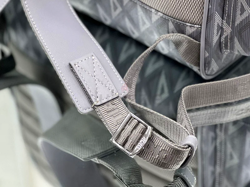Dior Hit the Road Backpack In Gray CD Diamond Canvas63239605869569113