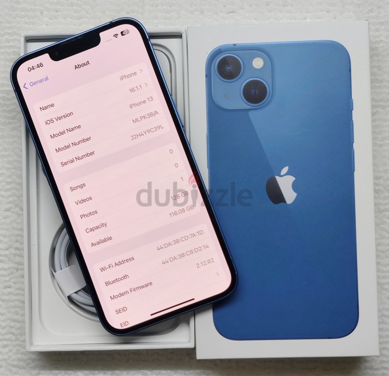 Iphone 13 Blue Color 128GB | dubizzle