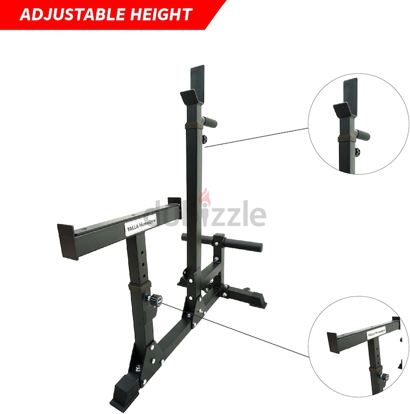 Bench Press Squat Rack Stand, 450KG Max Load, 3MM Steel Thickness ...