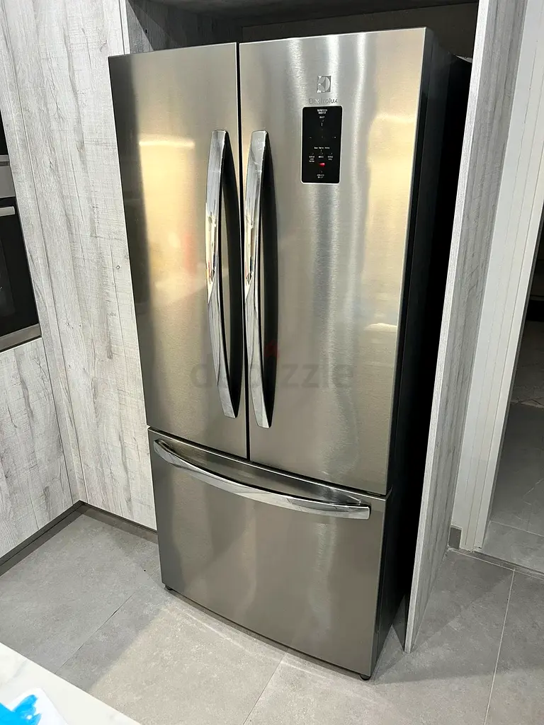 Electrolux brand France door fridge and freezer with water dispenser