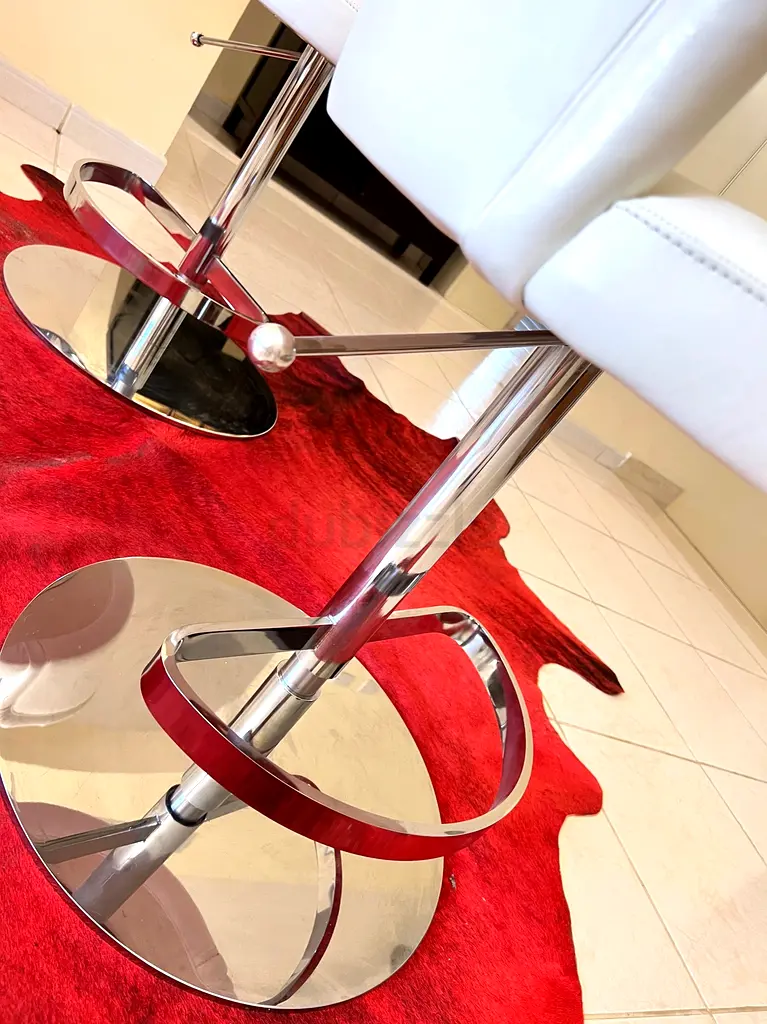 3 FENDI Leather Bar Stool